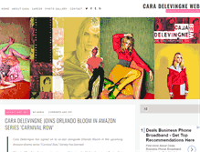 Tablet Screenshot of cara-delevingne.com